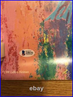 RARE 1994 LeRoy Neiman Howard Stern Hand Signed By Staff & Artist 27x32 BECKETT