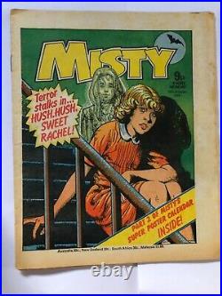 RARE 4 x MISTY COMIC POSTER EDITION MISTY COMIC book 9th 16th 23rd 30th DEC 78