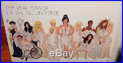 Rare Adam Hughes The Real Power Of The DC Universe Hand Signed DC Comic Poster