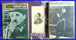 RARE Charlie CHAPLIN Mutual Star Arcade Card circa 1916-17 + CHAPLIN Books