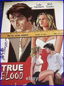 RARE FIND! True Blood Comic Book Series Poster SIGNED/AUTOGRAPHED SEE PICS