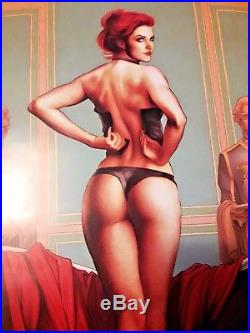 RARE Frank Cho 2010 SDCC Sexy QUEEN'S BATH Limited Signed Poster 89/300 MINT