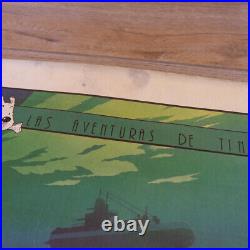 RARE Las Aventuras de Tintin Poster 1000 Editions Lluria P Somon 19.5 x 26.5