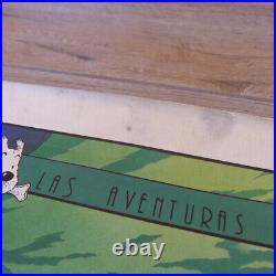 RARE Las Aventuras de Tintin Poster 1000 Editions Lluria P Somon 19.5 x 26.5