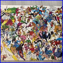 RARE Legion Of Super Heroes 1983 Poster Keith Giffen Mahlstedt DC Comics unused