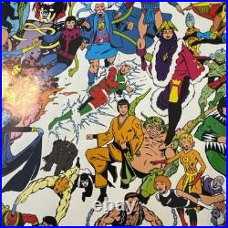 RARE Legion Of Super Heroes 1983 Poster Keith Giffen Mahlstedt DC Comics unused RARE Legion Of Super Heroes 1983 Poster Keith Giffen Mahlstedt DC Comics unused