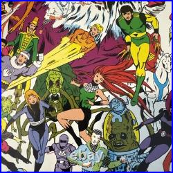 RARE Legion Of Super Heroes 1983 Poster Keith Giffen Mahlstedt DC Comics unused