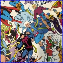 RARE Legion Of Super Heroes 1983 Poster Keith Giffen Mahlstedt DC Comics unused
