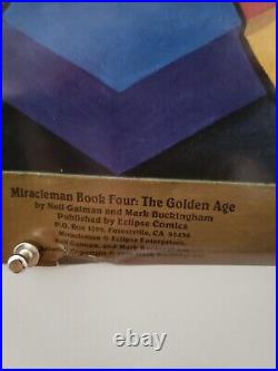 RARE Miracleman Book Four Golden Age Comic Poster Vintage 1990 Neil Gaiman 22x34