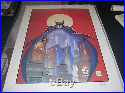 RARE Night Vigil Batman Lithograph Signed by BOB KANE! Ltd Ed. Proof #36/95