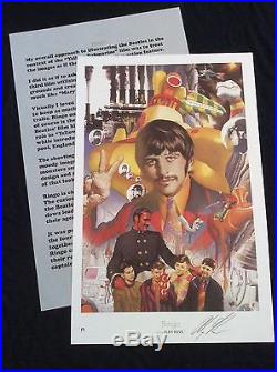 RARE SIGNED Alex Ross Beatles Yellow Submarine Prints with Exclusive 8th Print PIC