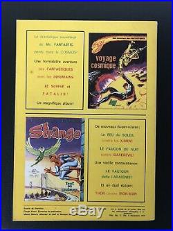 RARE Superbe STRANGE N° 60 poster Attaché Encarté X-MEN E. O LUG 1974 TTBE