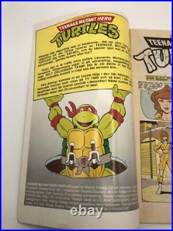 RARE TEENAGE MUTANT HERO TURTLES ISSUE 1 FINLAND 1990 withPOSTER FREE SHIPPING