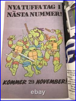 RARE TEENAGE MUTANT HERO TURTLES ISSUE 1 FINLAND 1990 withPOSTER FREE SHIPPING