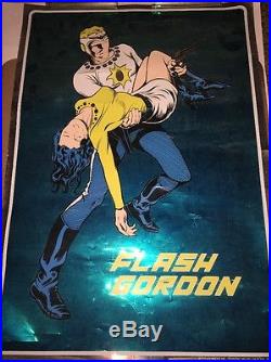 RARE Vintage 1972 Flashbacks Inc FLASH GORDON Comic Book MYLAR Foil Poster