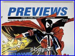READ 1st 1992 Previews Comics Vol II No. 3 1st SPAWN WithPOSTER + CARDS