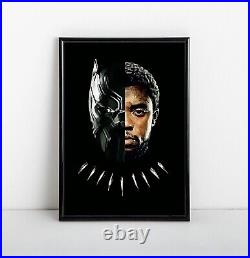 RIP Chadwick Boseman Black Panther Original Art Poster Painting Avenger NEW