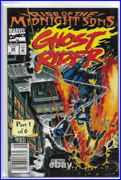 RISE OF THE MIDNIGHT SONS 1-2-3-4-5-6 SEALED WithPOSTERS GHOST RIDER 28 MORBIUS 1