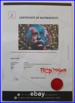 ROAMCOUCH EINSTEIN Ltd. EDITION #/135 SIGNED GICLEE POSTER PRINT ART SCIENCE