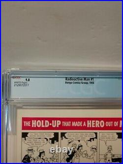 Radioactive Man #1 1993 CGC 9.8 Glow-in-the-Dark Cover & poster White Pages