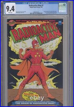 Radioactive Man #1 CGC 9.4 1994 Bongo Comics Poster Included, Glow in the Dark