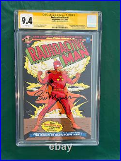 Radioactive Man #1 CGC 9.4 WP SS Bongo Comics Signed Bill Morrison withPoster 1993