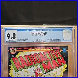 Radioactive Man #1 CGC 9.8 NM/M WP 1993 Bongo Comics Glow GITD Cover & Poster