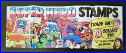 Rare 1976 Marvel Comics Spider-Man Stamps Store Display Poster Marvelmania