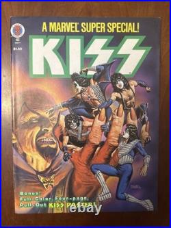 Rare 1978 KISS MARVEL SUPER SPECIAL #5 Comic with POSTER VERY NICE Gradable Cond