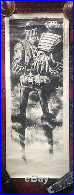 Rare 1980 Judge Death poster Brian Bolland 2000ad Forbidden Planet Judge Dredd
