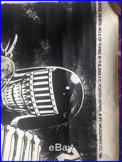 Rare 1980 Judge Death poster Brian Bolland 2000ad Forbidden Planet Judge Dredd