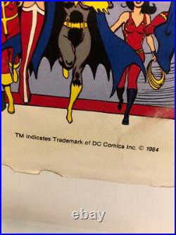 Rare 1984 DC Comics Super Powers Promotional Poster Kenner Toys Store Giveaway Rare 1984 DC Comics Super Powers Promotional Poster Kenner Toys Store Giveaway