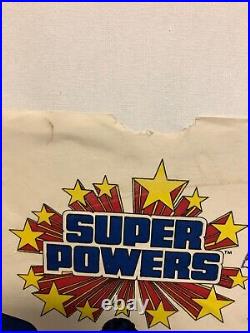 Rare 1984 DC Comics Super Powers Promotional Poster Kenner Toys Store Giveaway