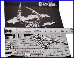 Rare Black Web Inks Comics Poster Signed Michel 1993 16x10