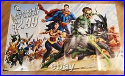 Rare DC Comics Promotional Poster Lot Of 36 Superman Batman & More