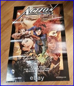 Rare DC Comics Promotional Poster Lot Of 36 Superman Batman & More