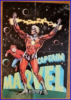 Rare Eo Strange N° 74 Février 1976 + Poster De Captain Marvel