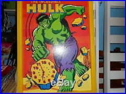 Rare Marvel 1978 The Incredible Hulk Poster Clock, Framed Nice = Examine