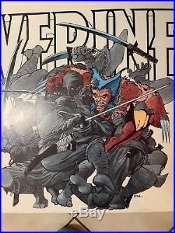 Rare Marvel Wolverine Poster Art By Frank Miller 1987 Comic Book Store Edition