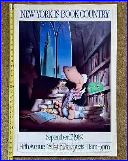 Rare! ORIGINAL POSTER by BERKELEY BREATHED NY is Book Country Opus BloomCounty