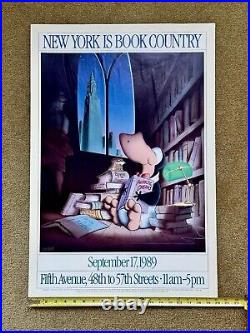 Rare! ORIGINAL POSTER by BERKELEY BREATHED NY is Book Country Opus BloomCounty