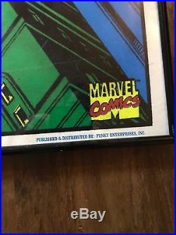 Rare Original 1996 Spiderman Black Light Poster Near Mint