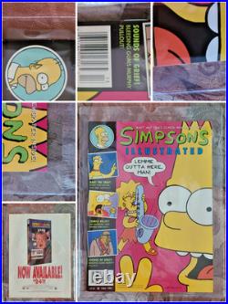 Rare Simpsons Comics & Magazine Archive Sealed Issues + Posters NM+ Provenance