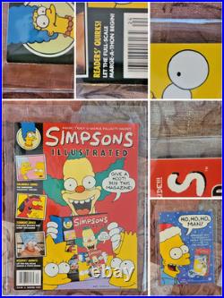 Rare Simpsons Comics & Magazine Archive Sealed Issues + Posters NM+ Provenance