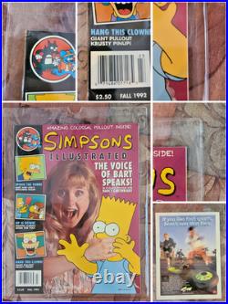 Rare Simpsons Comics & Magazine Archive Sealed Issues + Posters NM+ Provenance