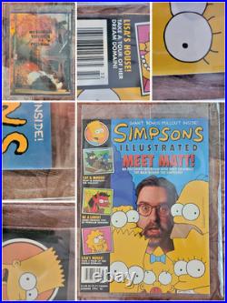 Rare Simpsons Comics & Magazine Archive Sealed Issues + Posters NM+ Provenance