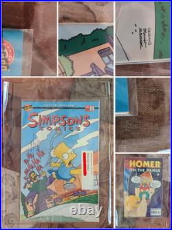 Rare Simpsons Comics & Magazine Archive Sealed Issues + Posters NM+ Provenance