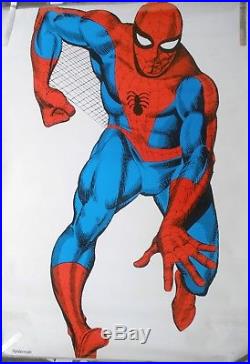 Rare Spiderman Marvel Comics 1966 Vintage Original Huge Pin Up Poster