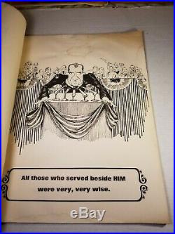 Rare Vtg, The Fearless Leader of UZ, Political Comic Poster Book 1972, Nixon V. G. C