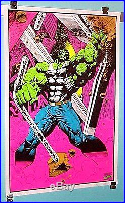 Rare original 1990's Marvel Comics 35x23 Hulk blacklight poster 1 1996/Avengers
